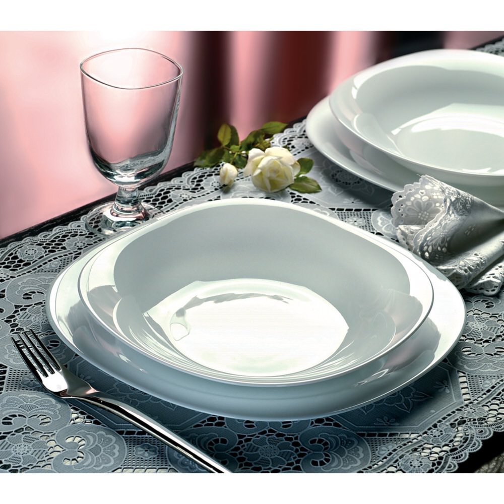 Prato de sobremesa em vitrocer&acirc;mica