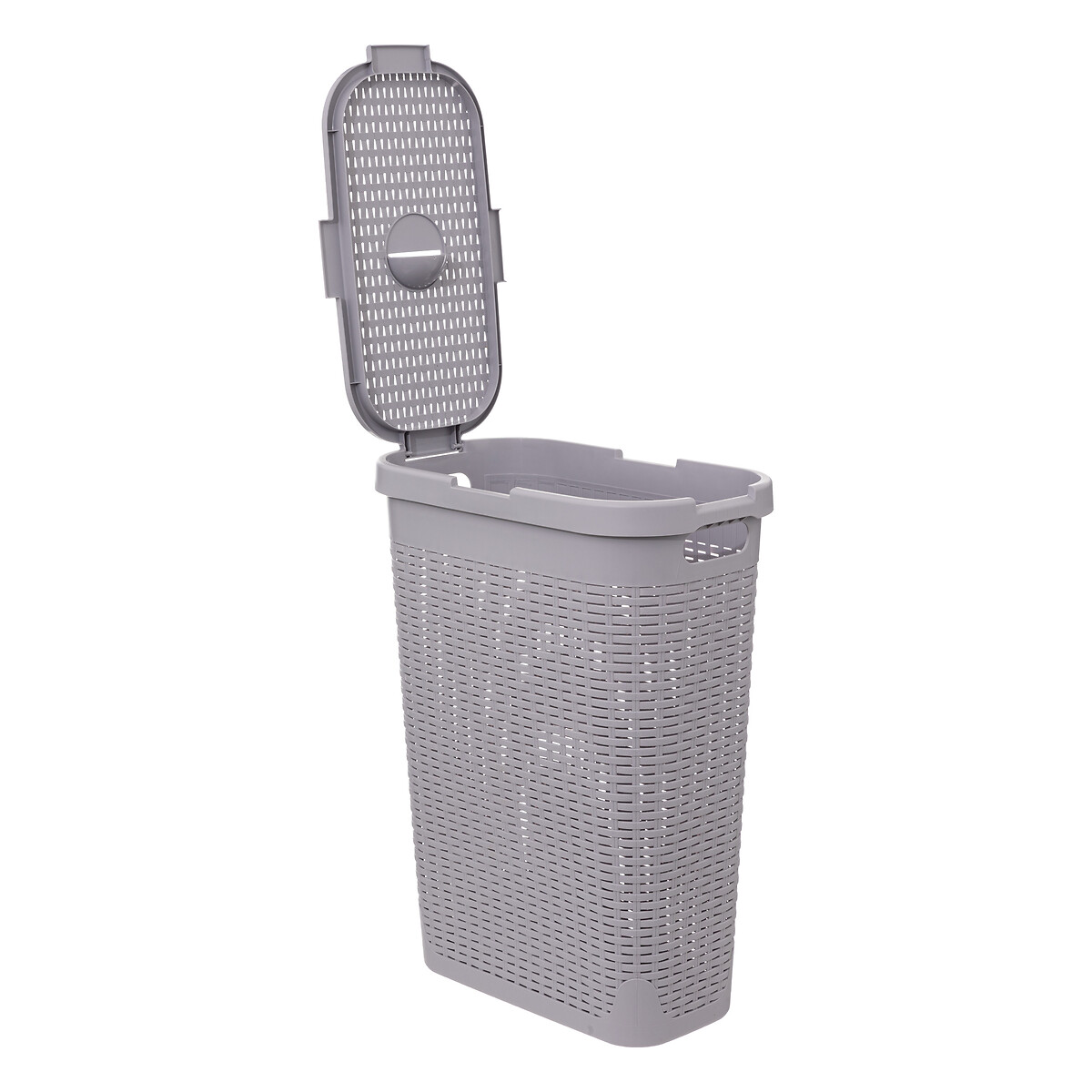 Cesto de roupa slim com tampa 40l