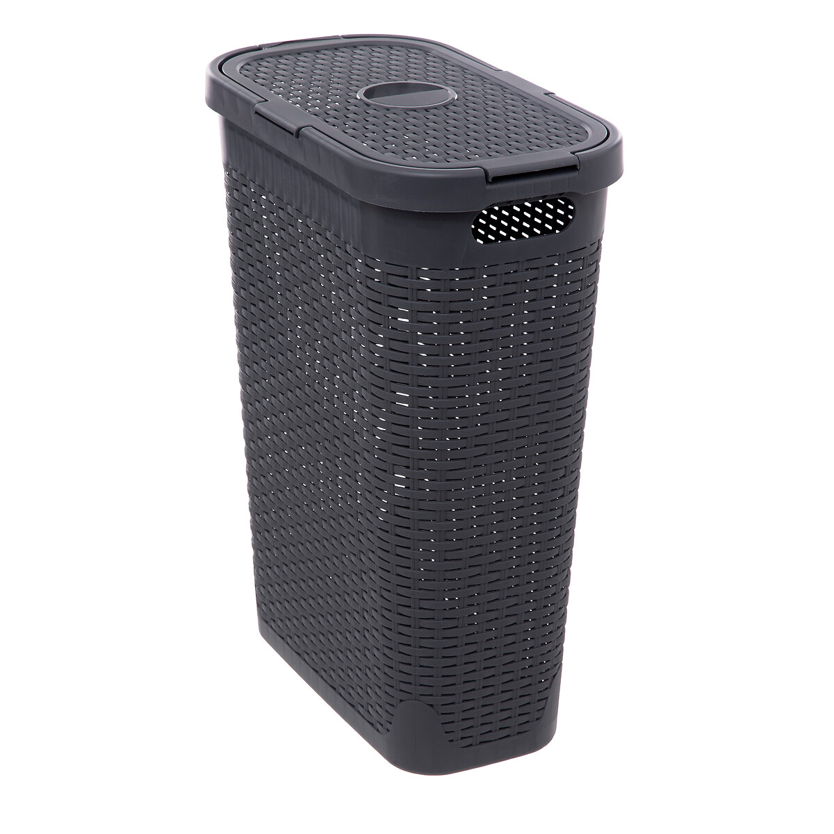 Cesto de roupa slim com tampa 40l