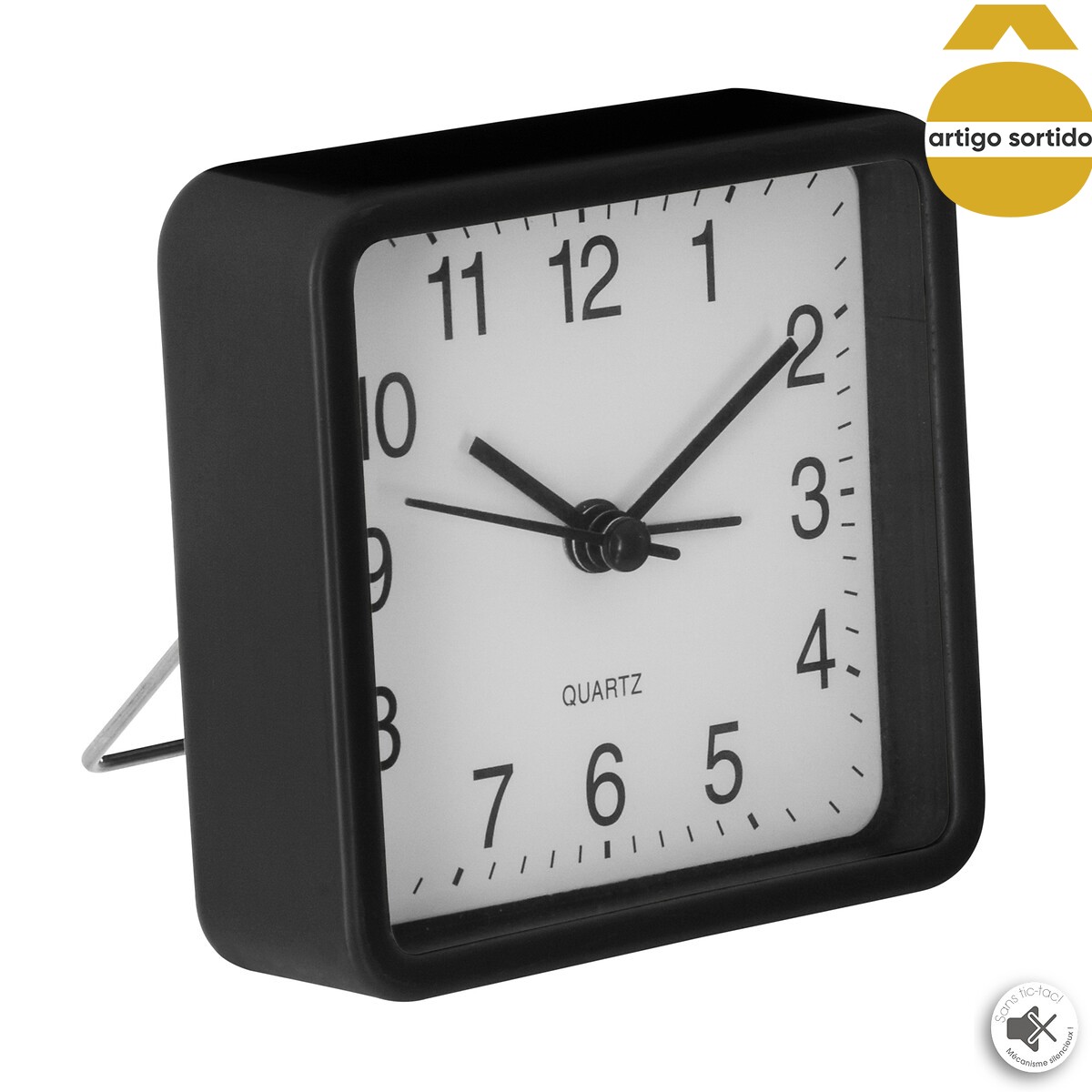 Rel&oacute;gio De Mesa 8,2x8,2cm