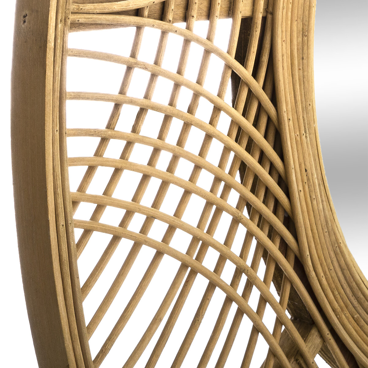 Espelho de parede INA bege bambu 90cm