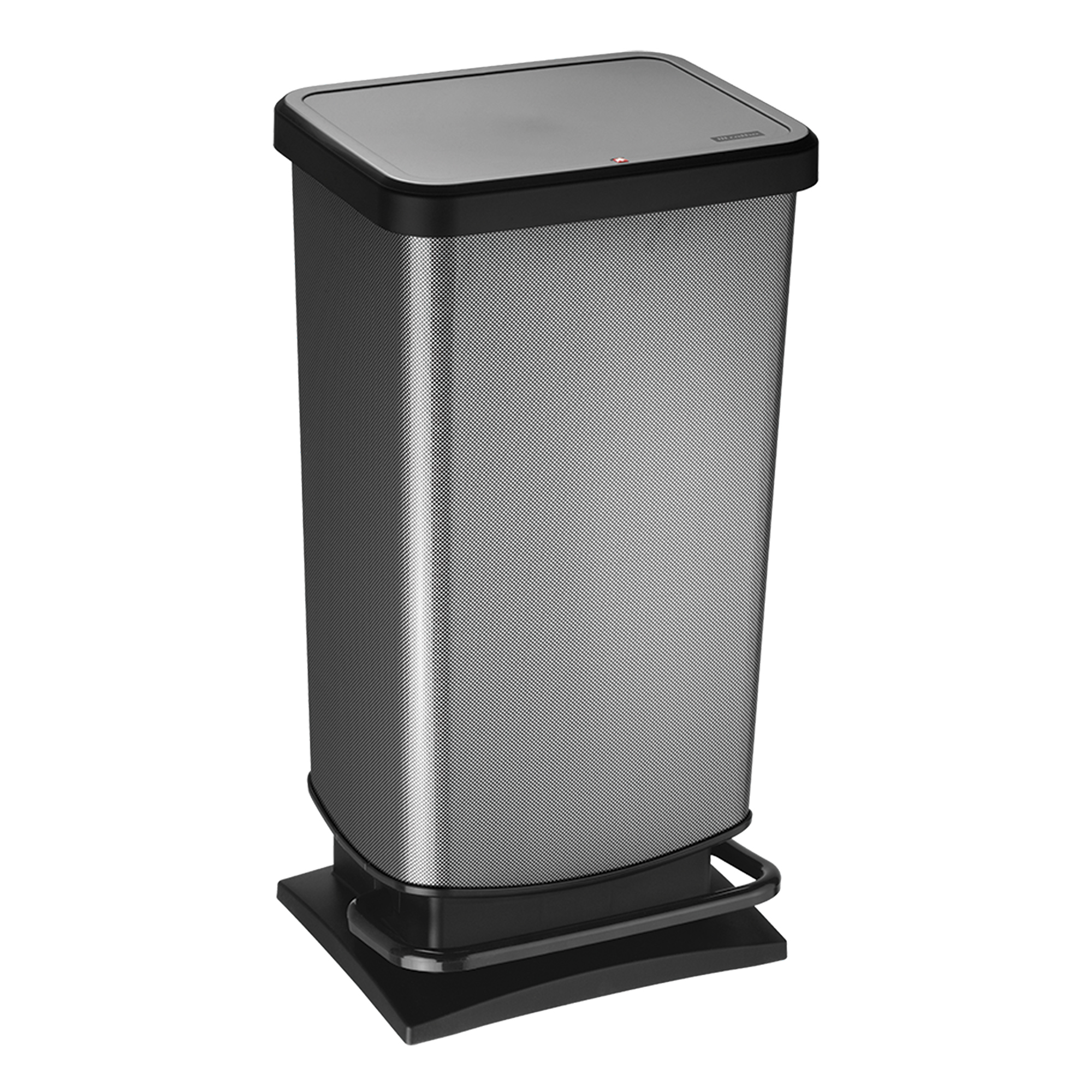 Balde do lixo com pedal 40l carbono