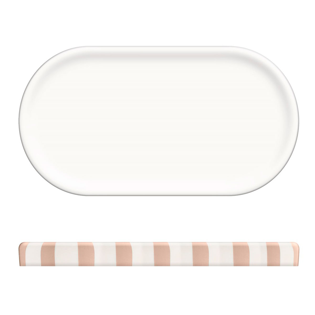 Bandeja wc STRIO rosa em cer&acirc;mica