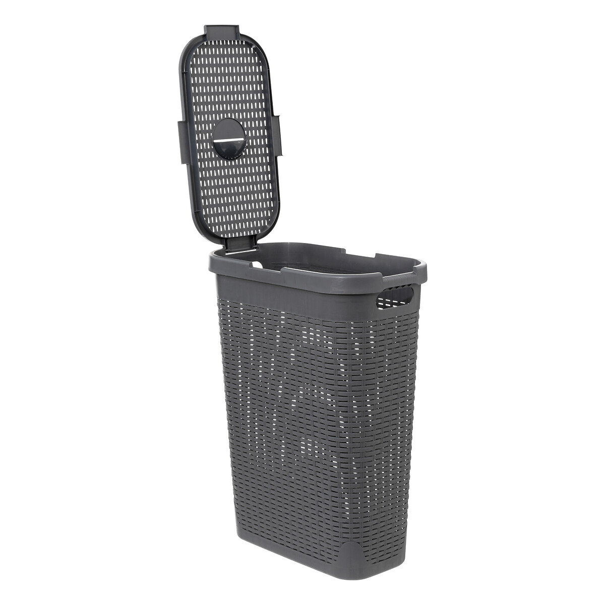 Cesto de roupa slim com tampa 40l