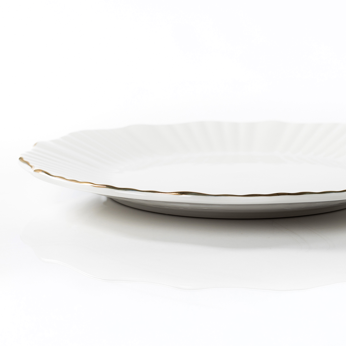 Prato raso AUBREY branco 27cm