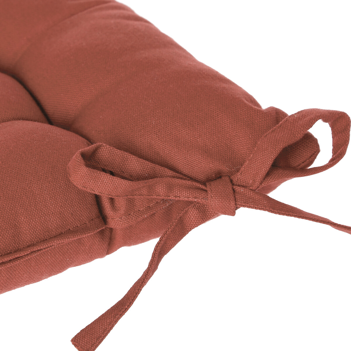 Coxim terracota em algod&atilde;o 38x38cm