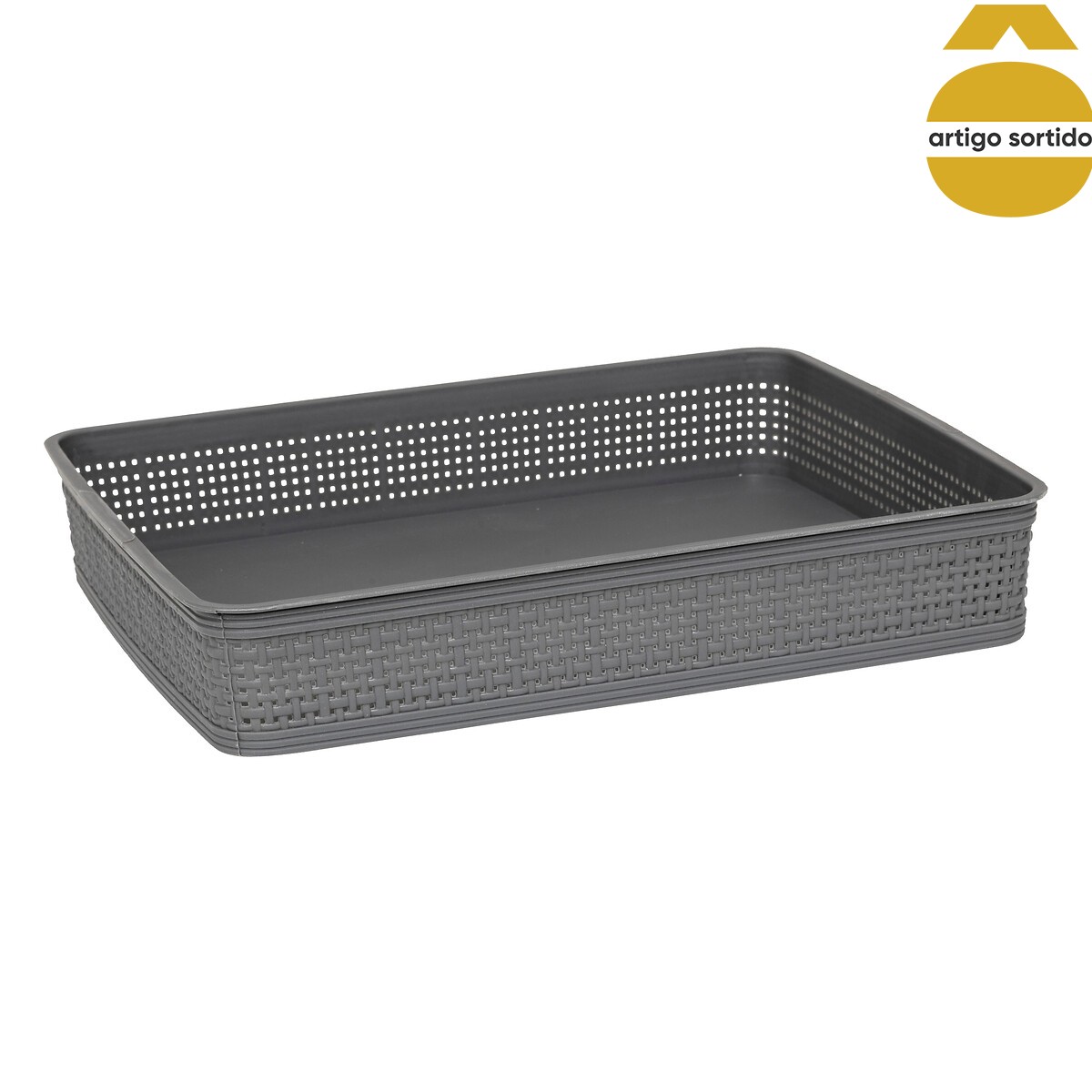 Conjunto de 10 cestos de arruma&ccedil;&atilde;o croch&ecirc; BOXY