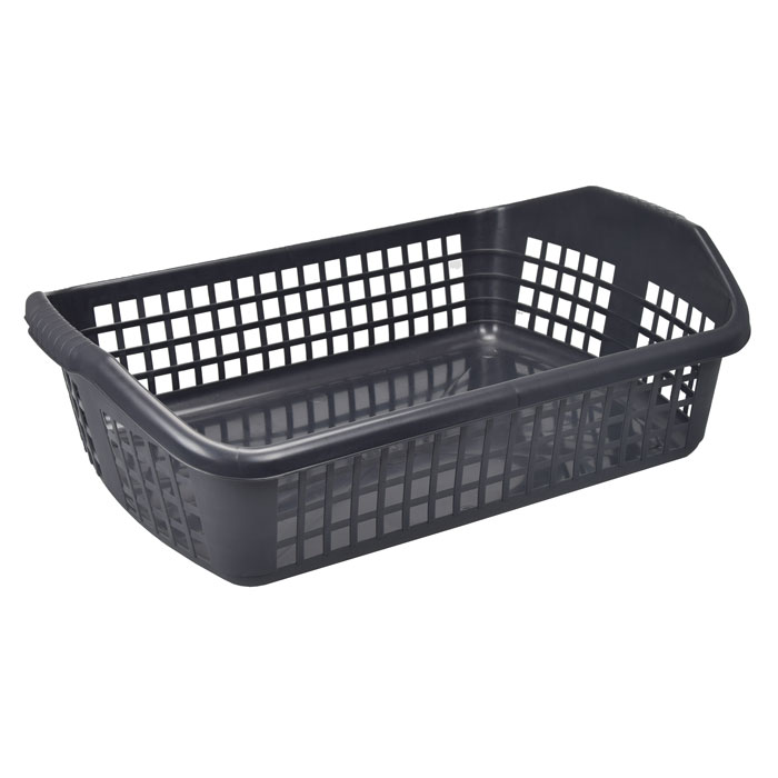 Cesto para roupa baixo cinza 25l