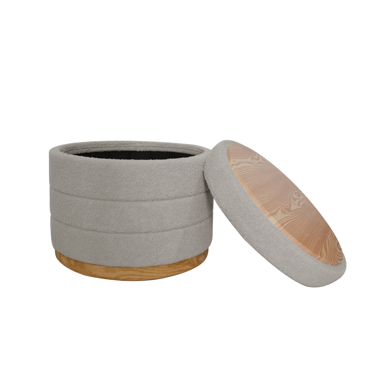 Pufe/mesa BATH cinza 44x56cm