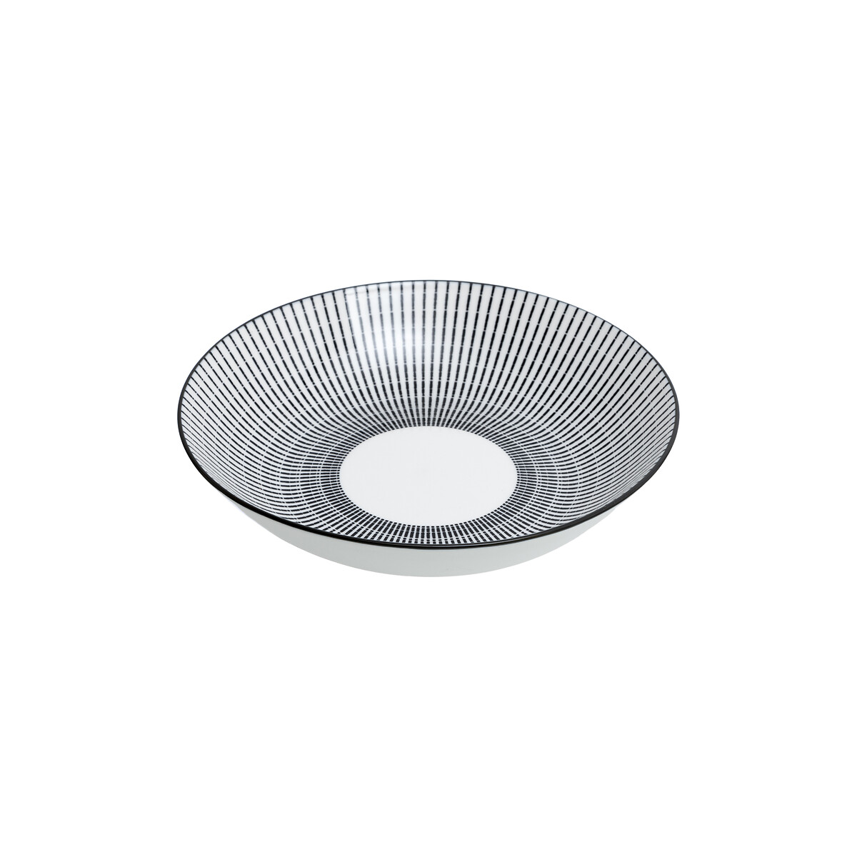 Servi&ccedil;o de mesa LUNIS preto decorado 18 pe&ccedil;as