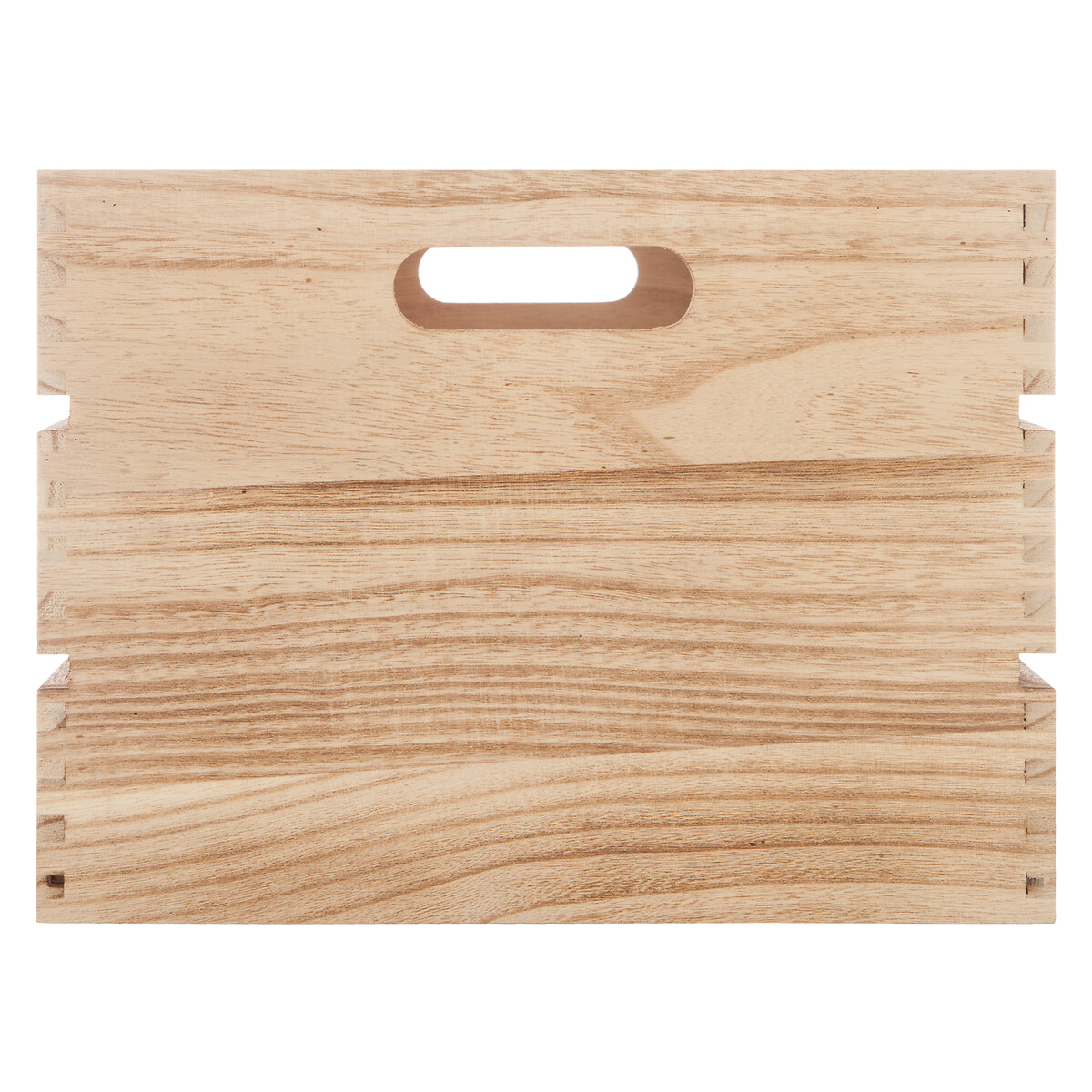 Caixa em madeira FACTORY natural 34x24x18cm