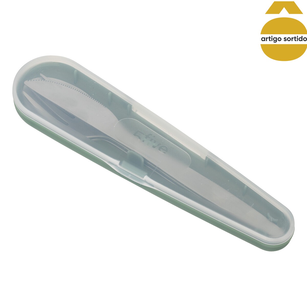 Porta talheres com 3 talheres