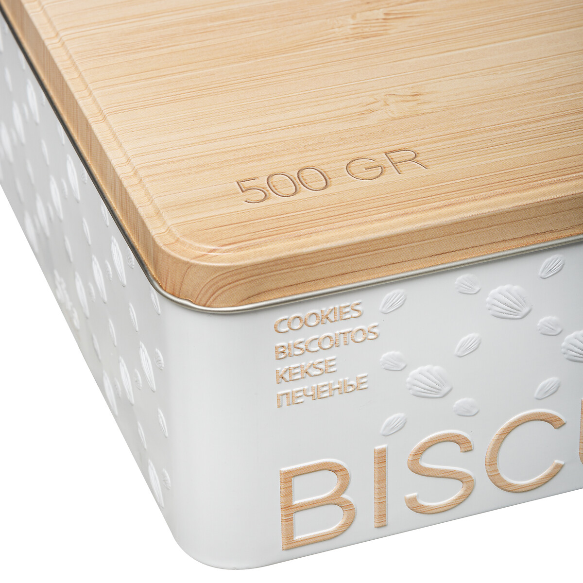 Caixa para biscoitos em metal 500g