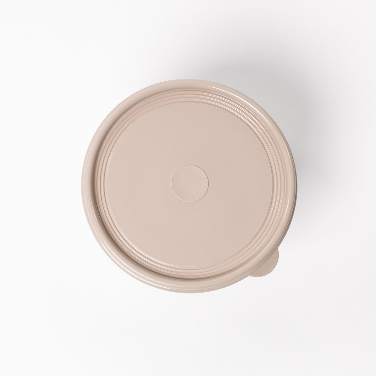 Caixa herm&eacute;tica redonda bege 1,4l