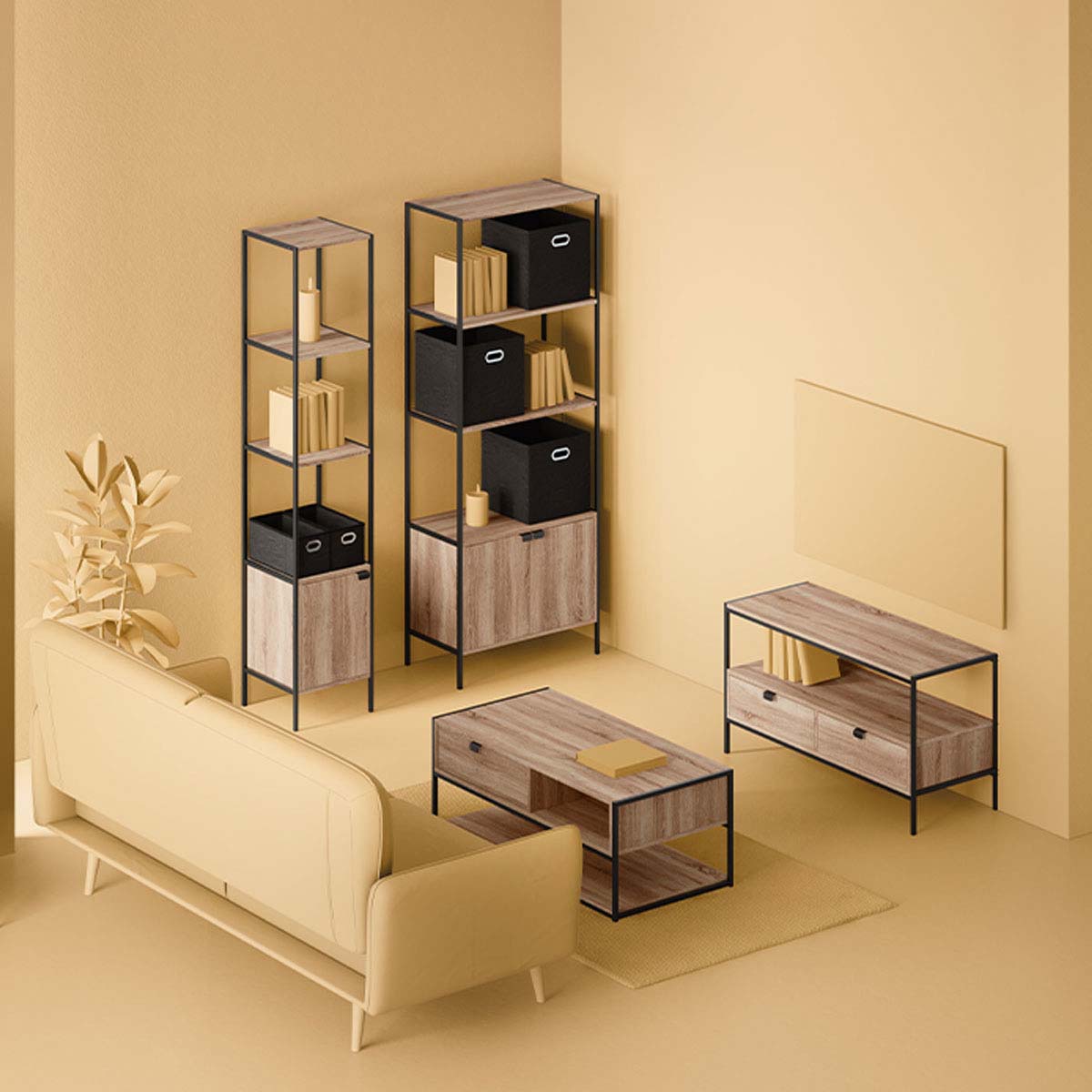 Mesa de centro ALIAJ bege