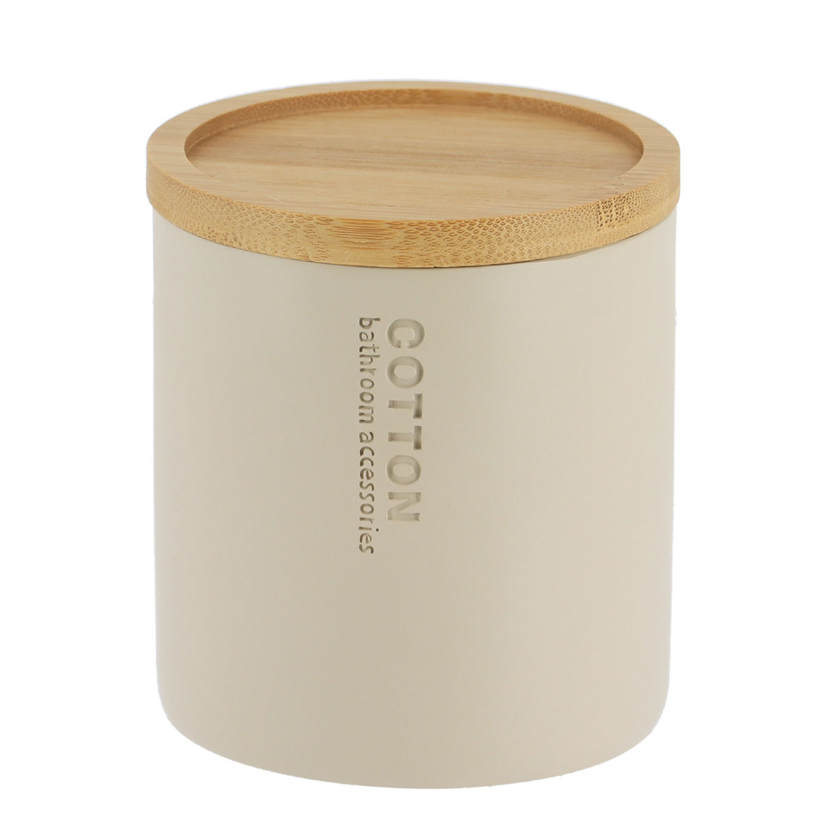 Caixa para algod&atilde;o bege