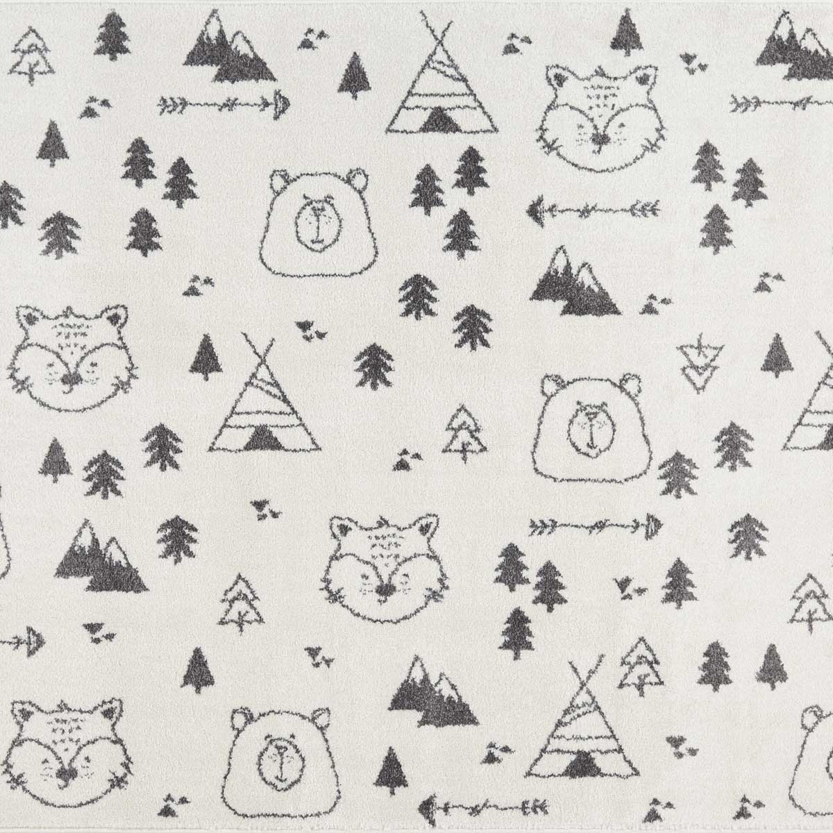 Tapete GIO bosque cinza 120x160cm