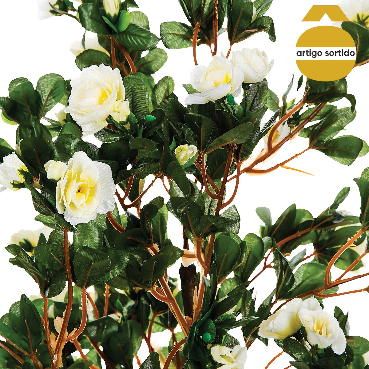 Planta az&aacute;lea artificial com vaso