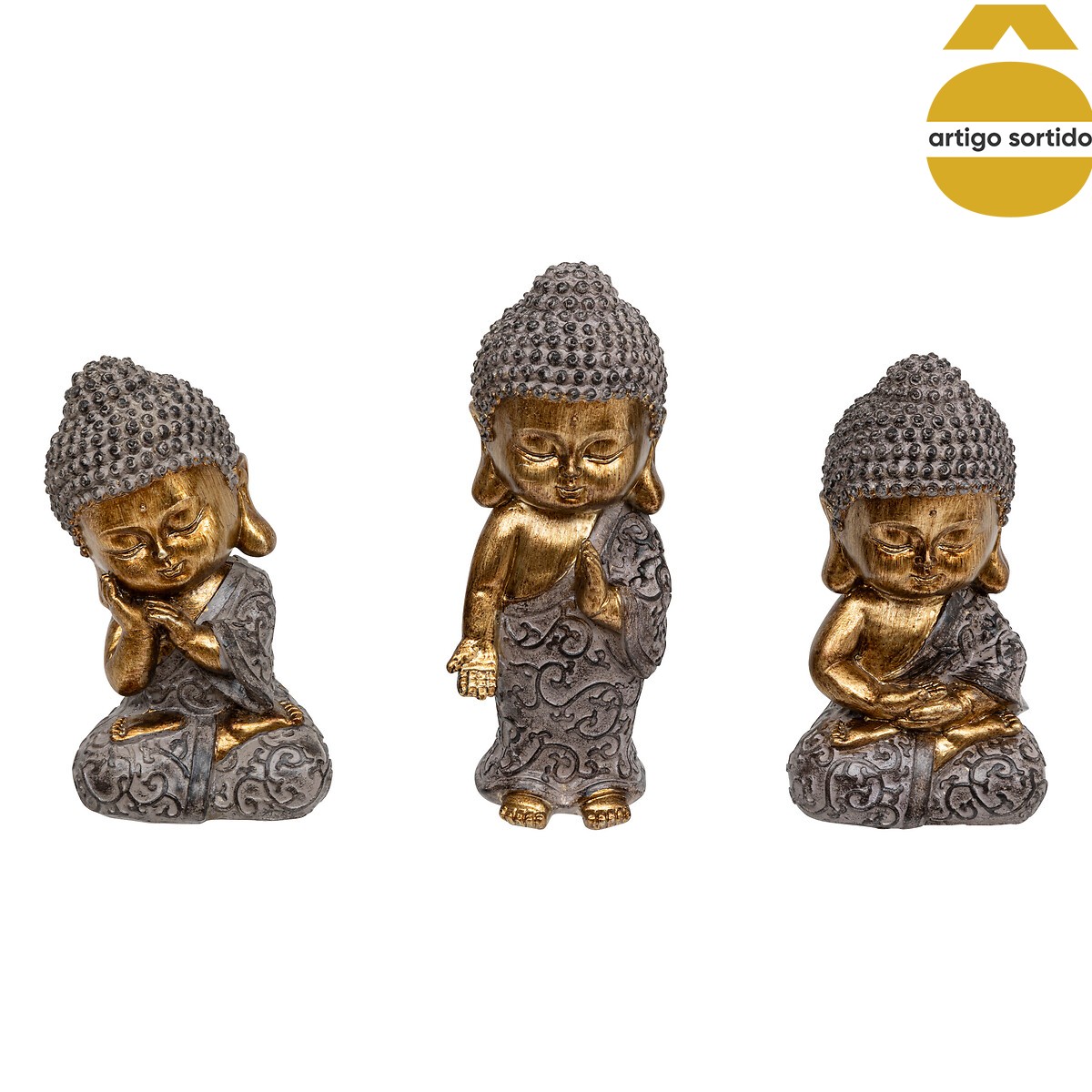 Est&aacute;tua buda dourada lee