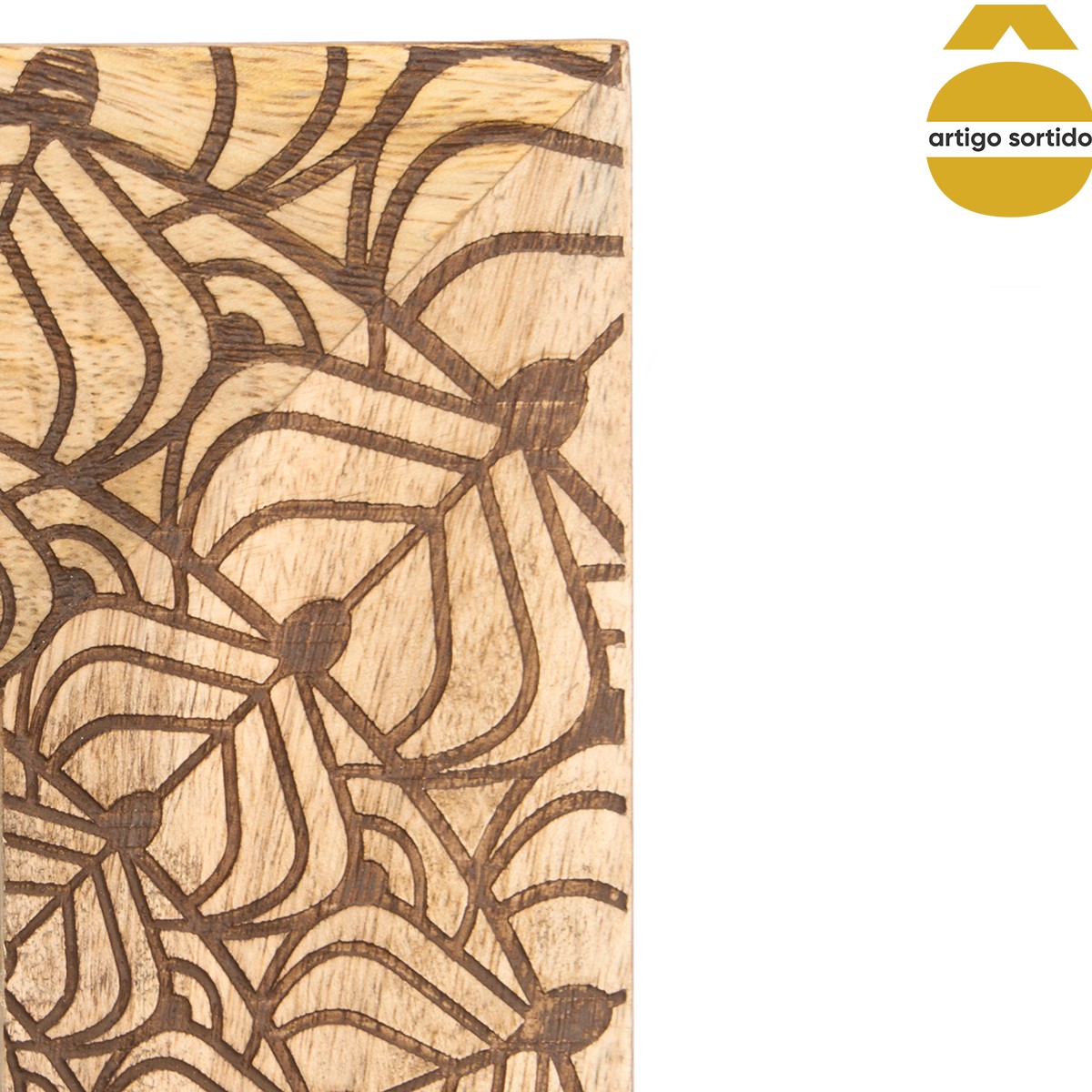 Moldura Buda Em Madeira Mango 10x15cm