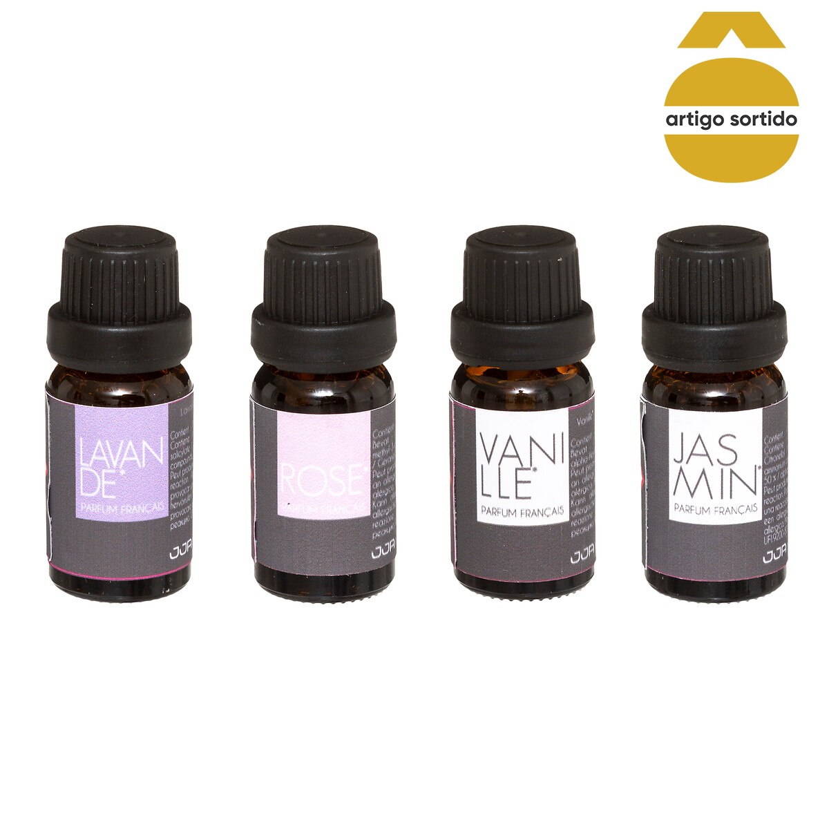 Conjunto 4 frascos &oacute;leo perfumado 10ml