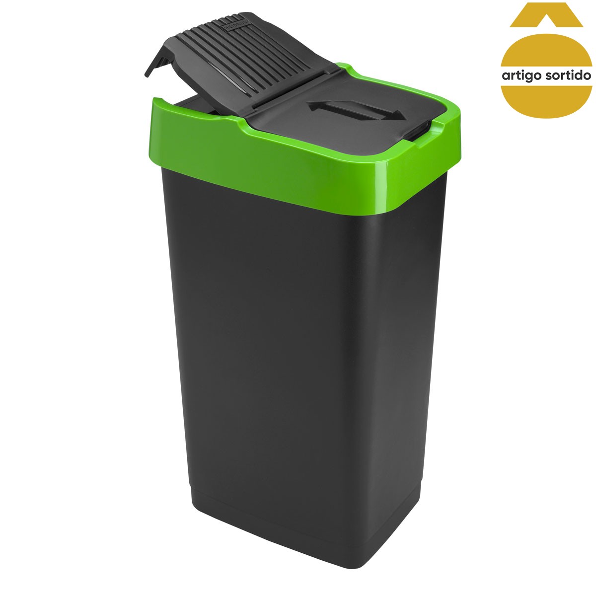 Ecoponto com tampa basculante 60l