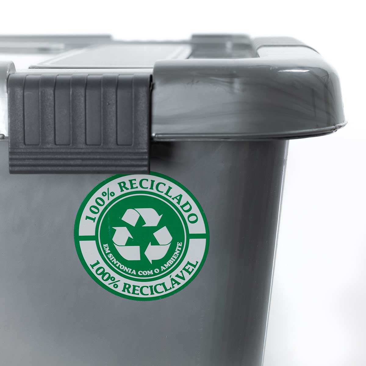 Caixa de arruma&ccedil;&atilde;o EUROPA cinza 40l