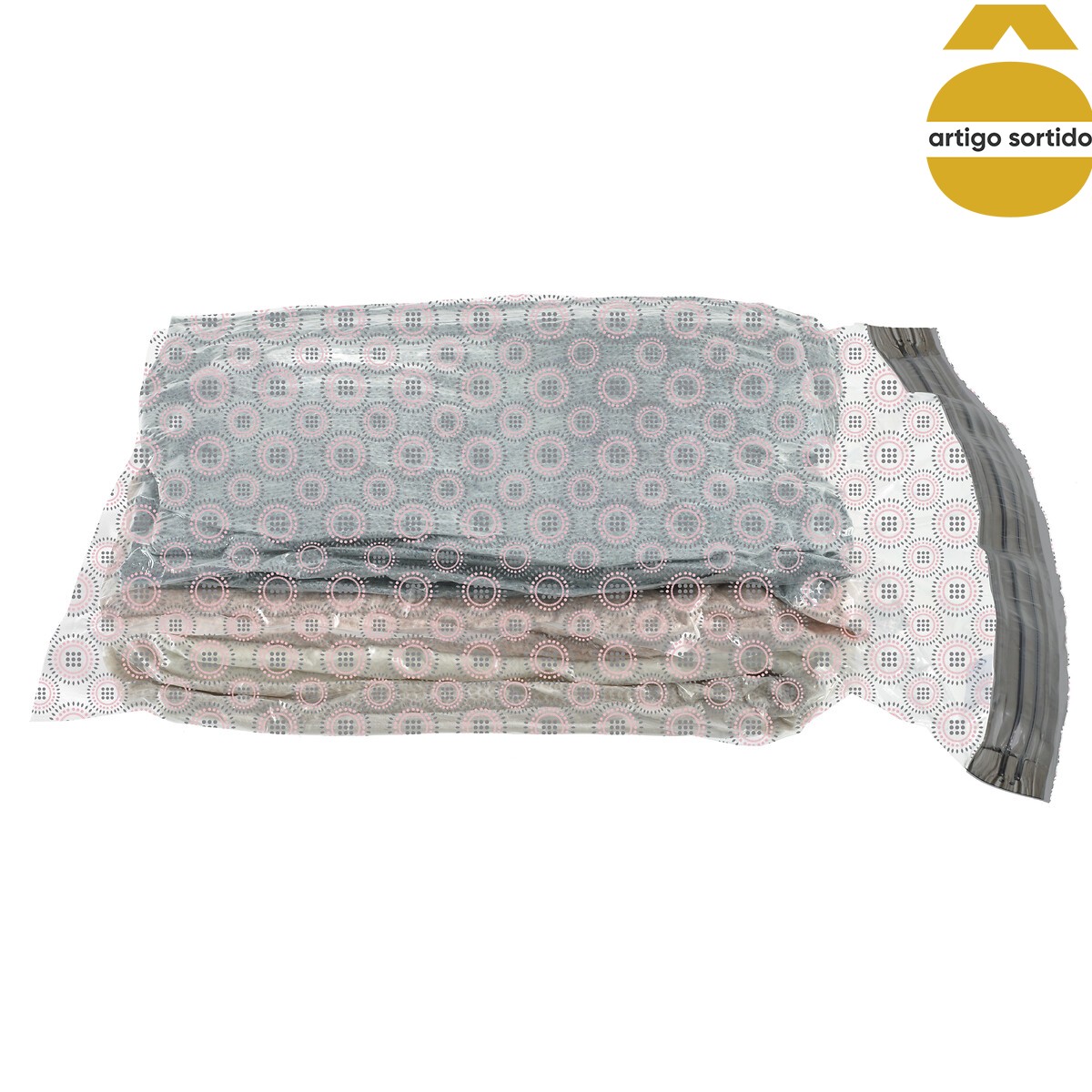 Conjunto de 5 sacos em v&aacute;cuo decorados