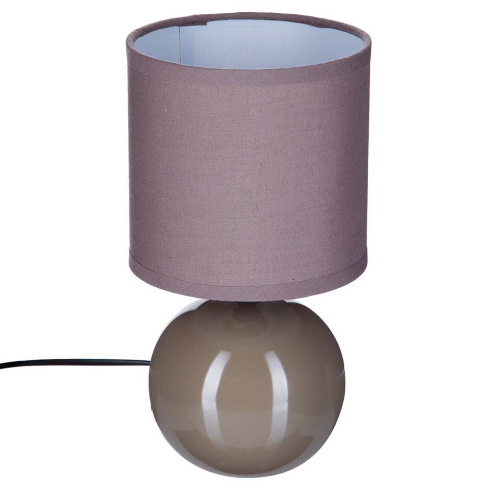 Candeeiro de mesa TIMEO bola taupe em cerâmica