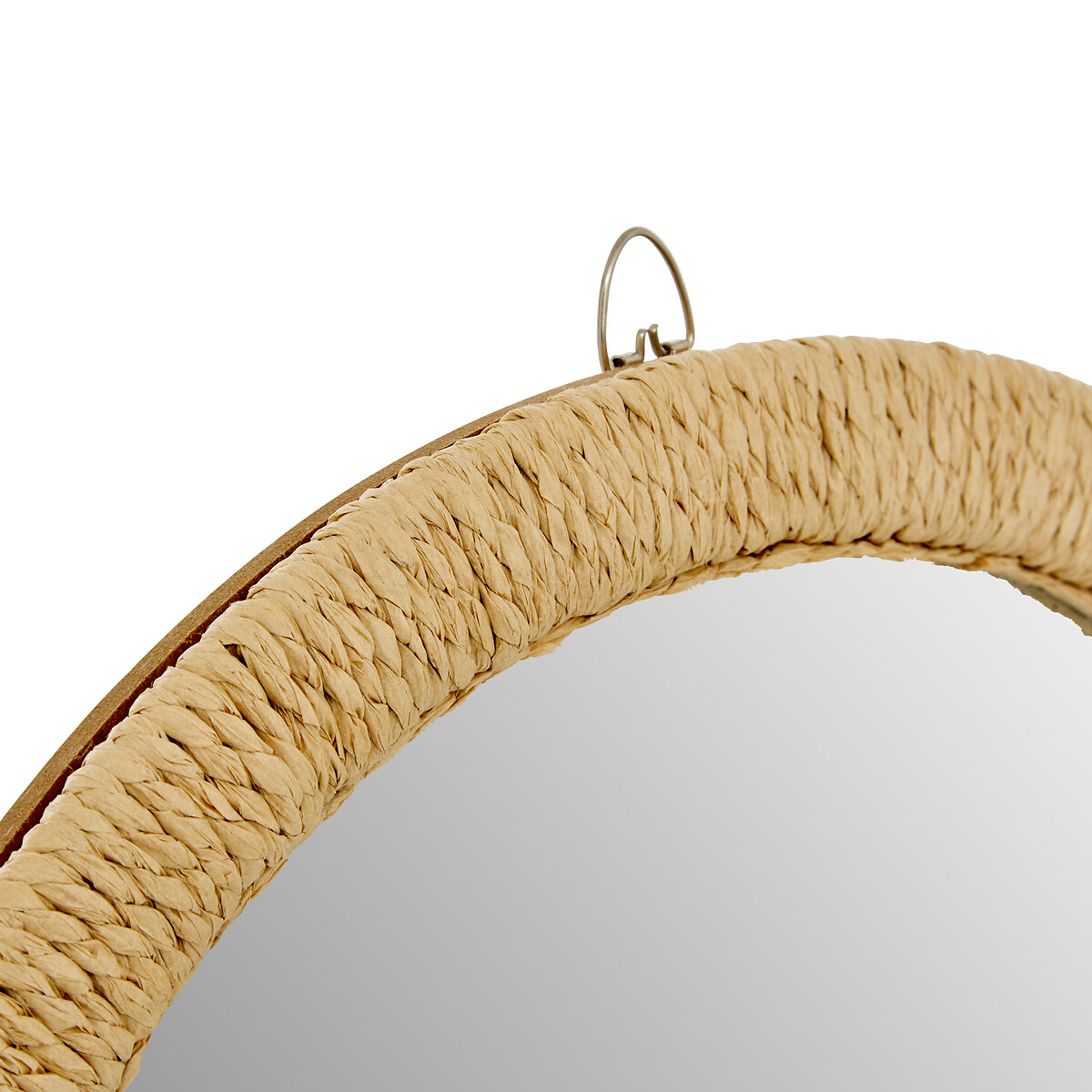 Conjunto de 3 espelhos TILIA castanho em madeira e corda