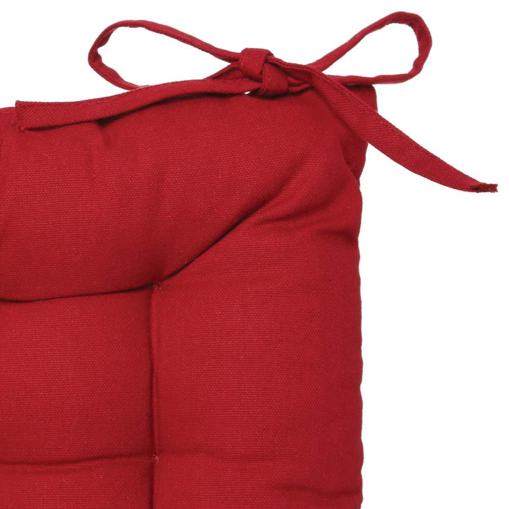Coxim vermelho em algod&atilde;o 38x38cm