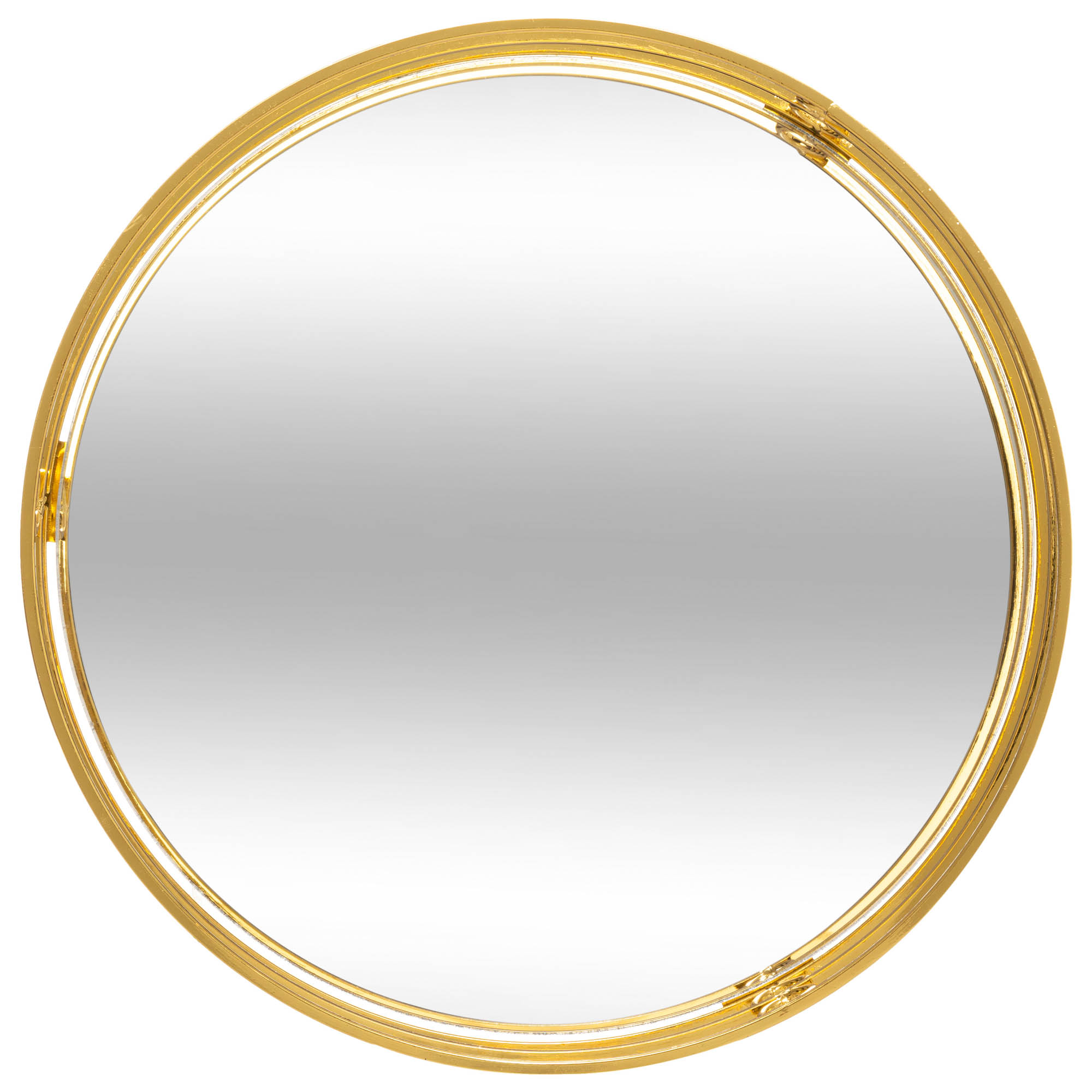 Tabuleiro espelhado dourado em metal FEEL 4x20cm