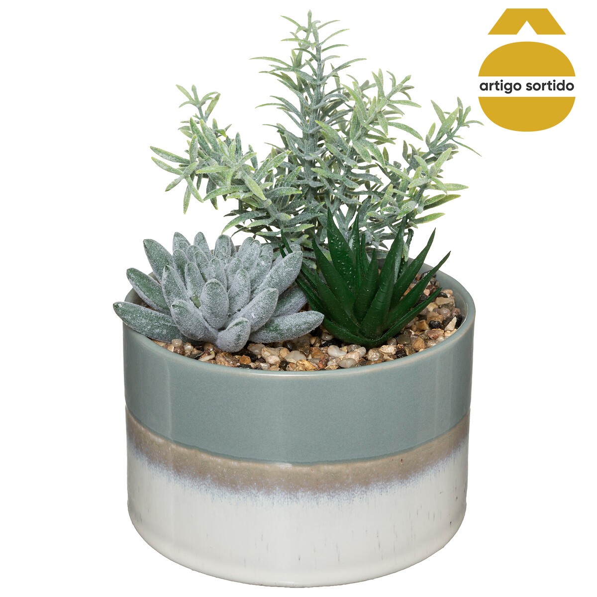 Vaso com planta artificial HOUSE 18cm