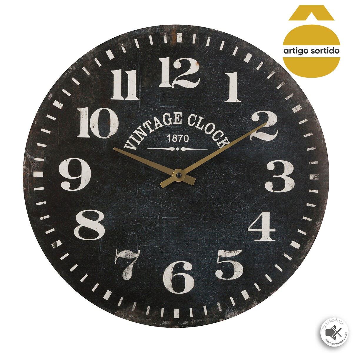 Relógio decorativo de parede 38cm
