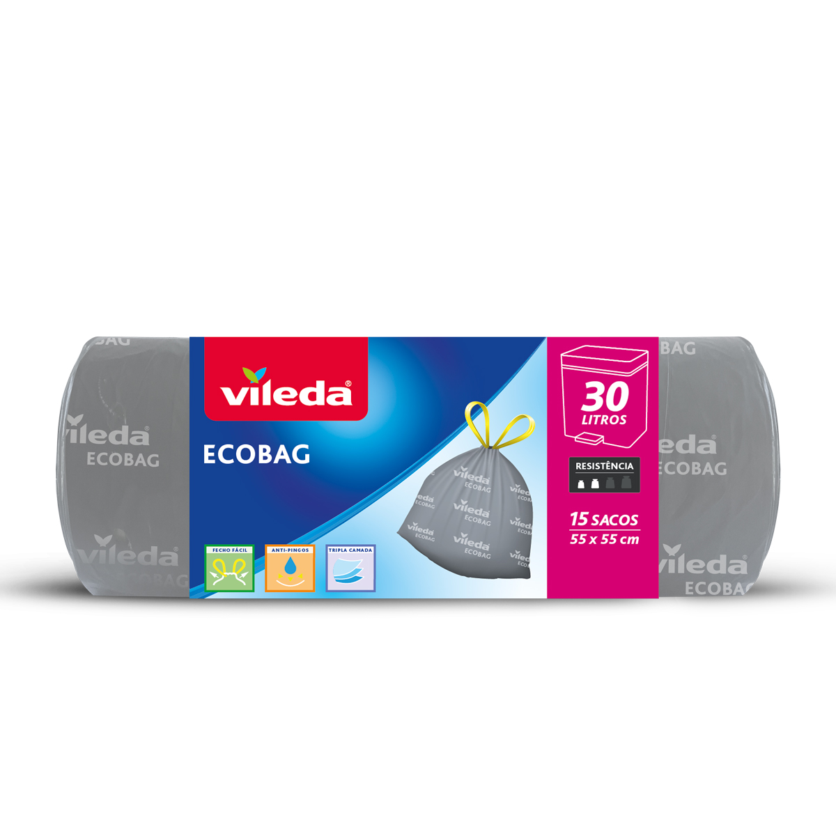 Saco do lixo ecol&oacute;gico 30l 15un VILEDA