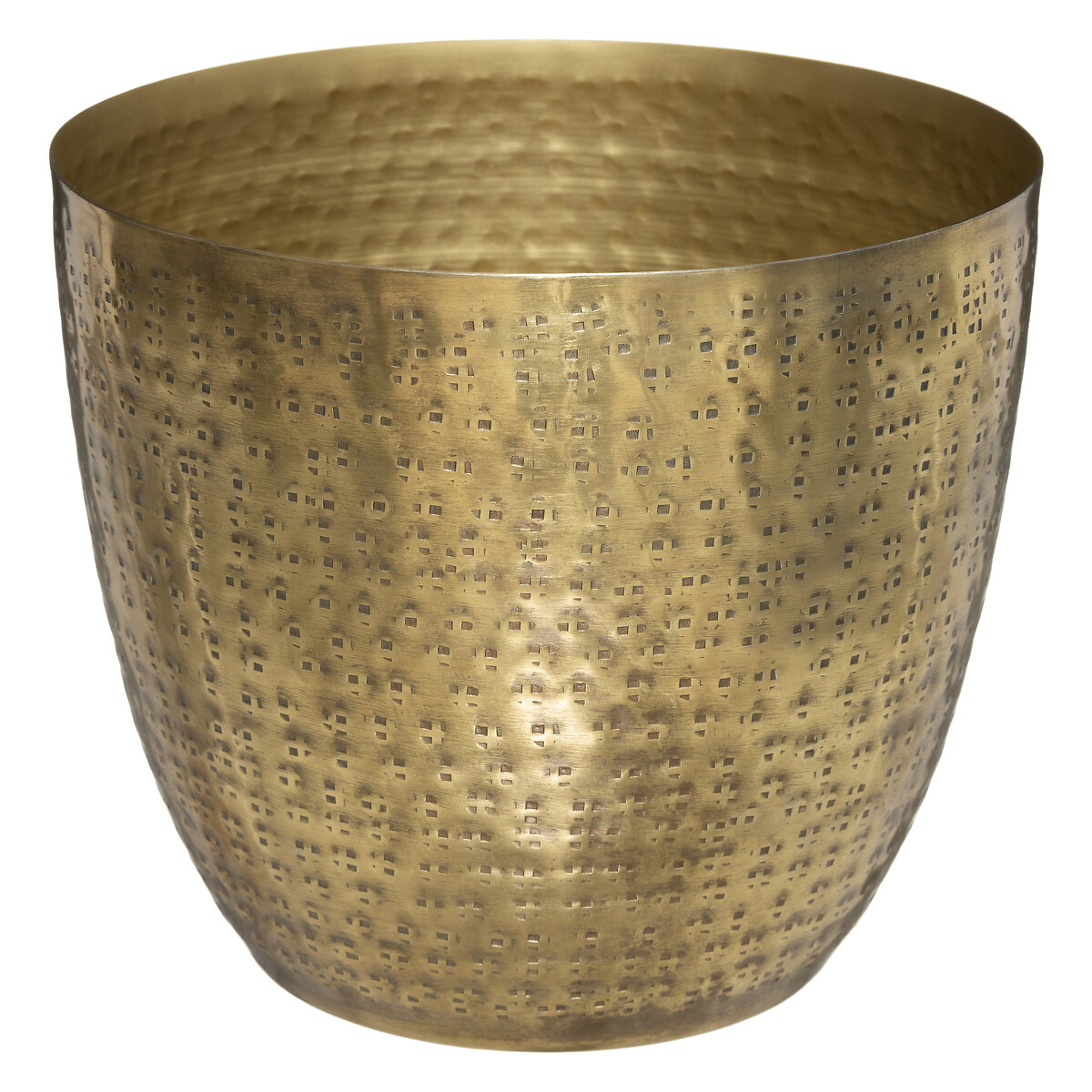 Vaso OASIS dourado em metal 16cm