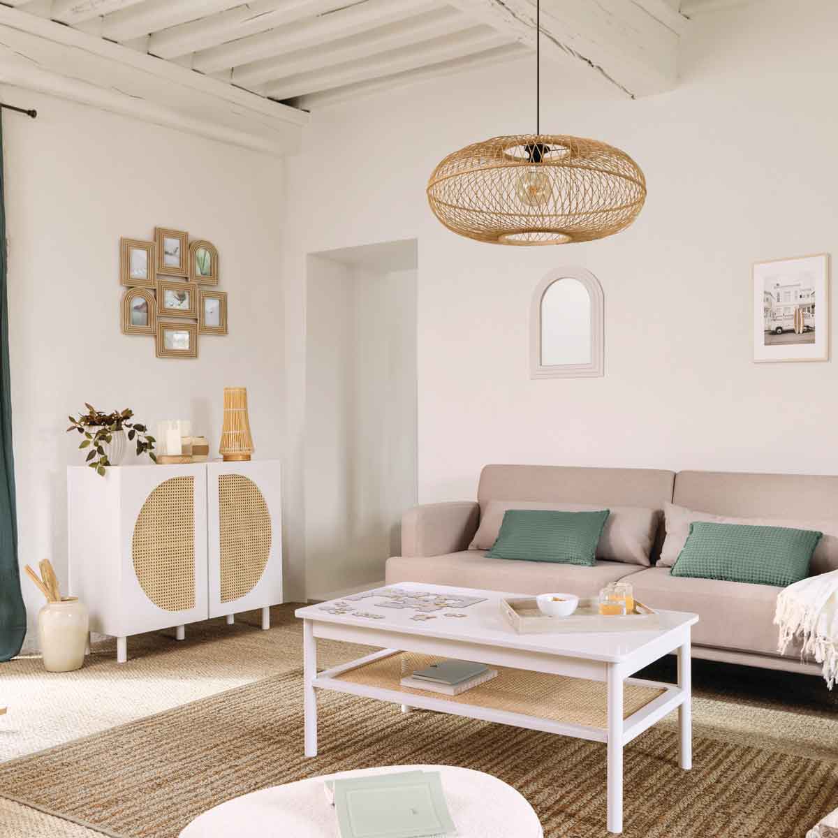 M&oacute;vel de apoio branco com 2 portas