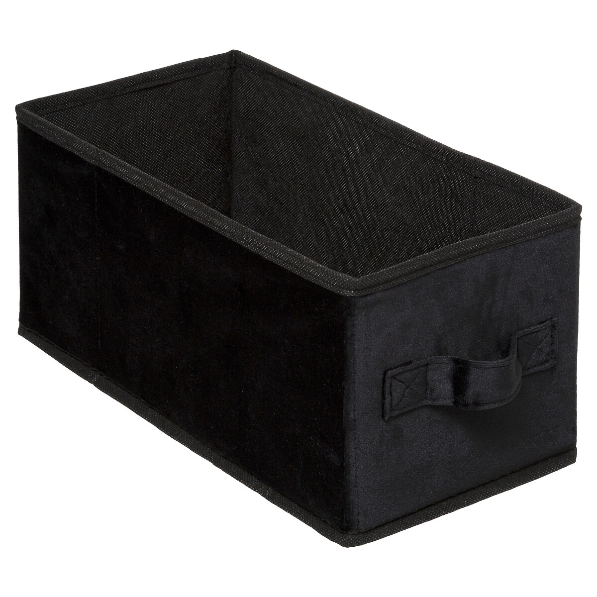Caixa de arrumação preto veludo