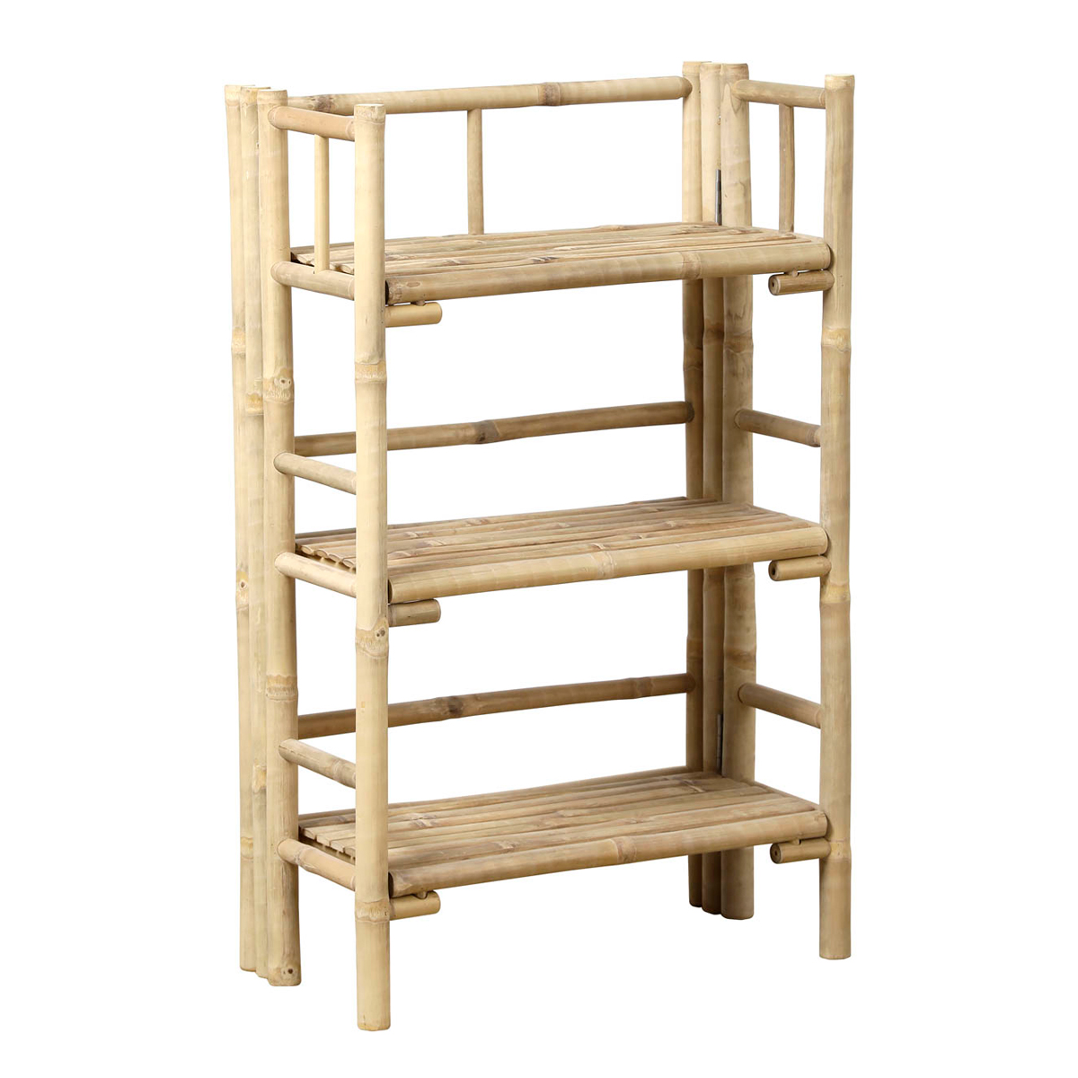 Móvel wc em bambu com 3 níveis 87,5cm