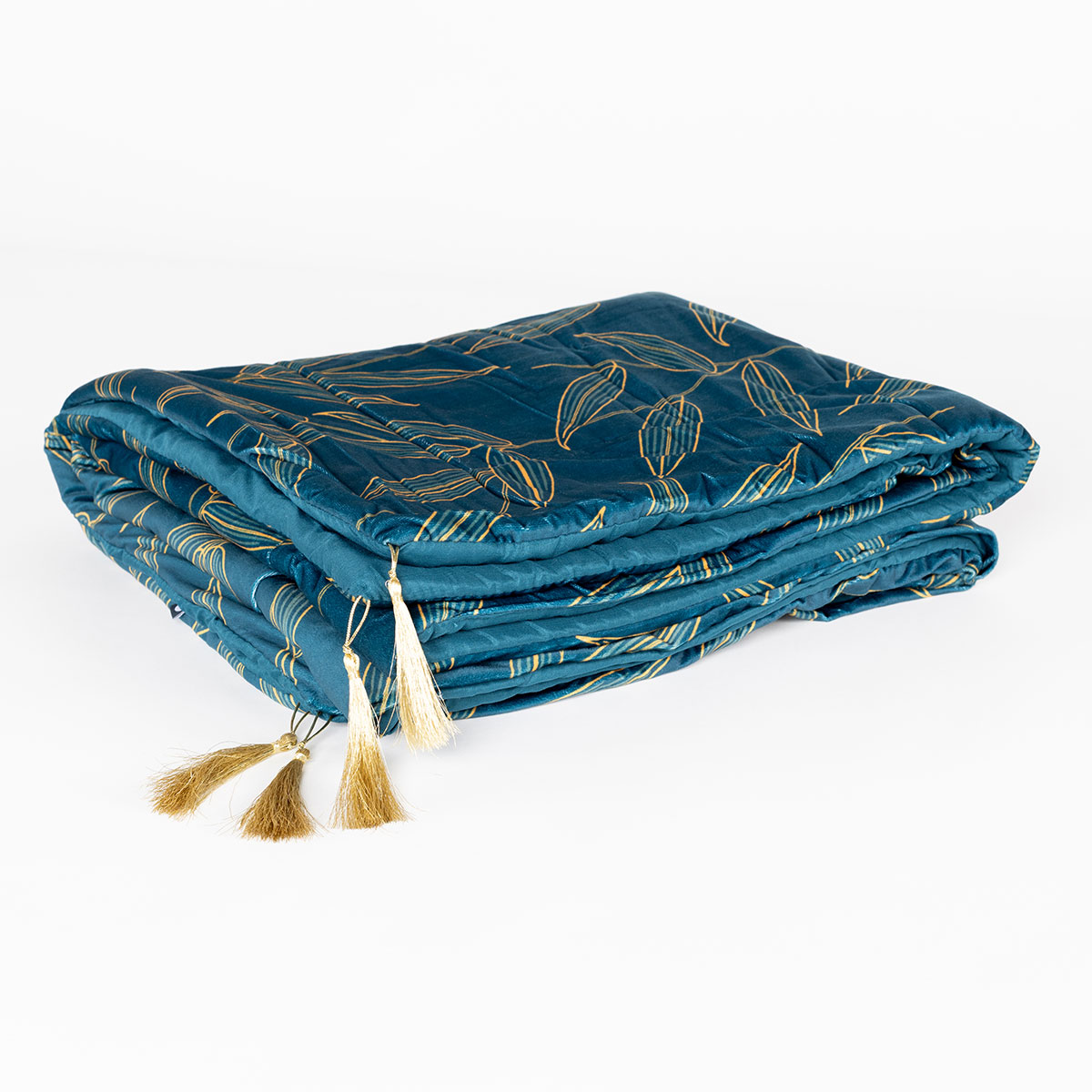 Edred&atilde;o para fundo da cama OZIE azul 80x180cm