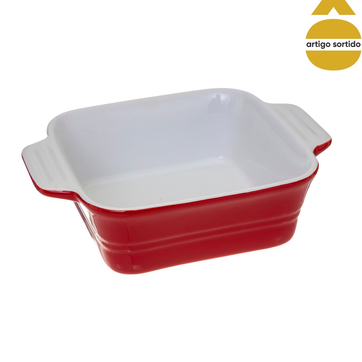 Travessa redonda ou quadrada branca