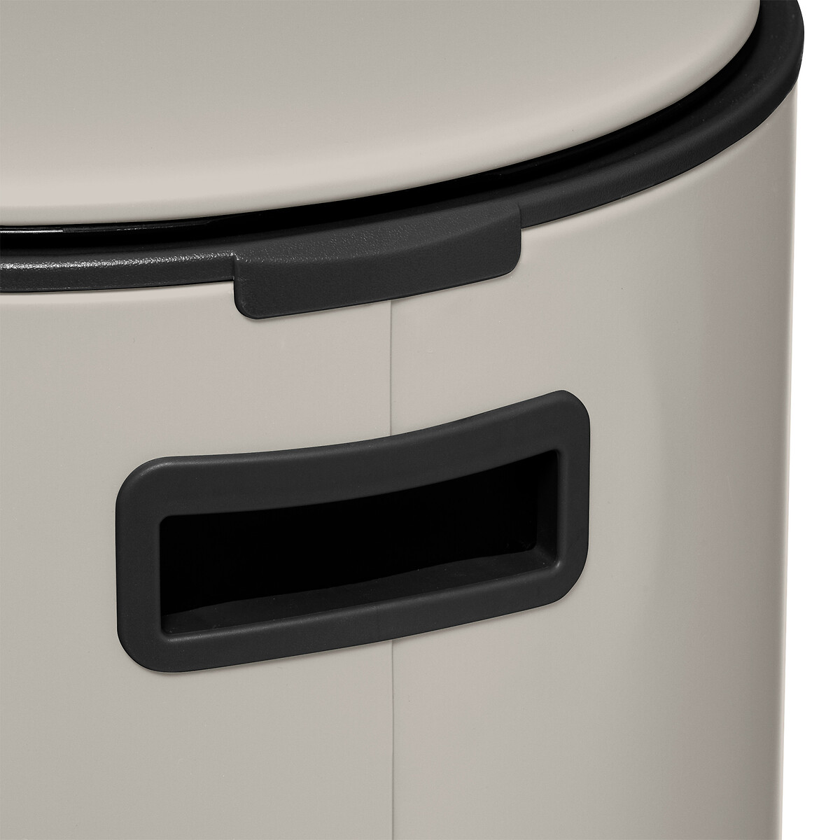 Balde do lixo DELTA bege em metal 30L