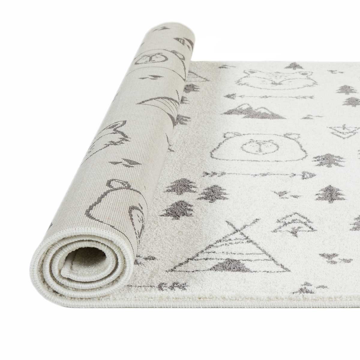 Tapete GIO bosque cinza 133x190cm