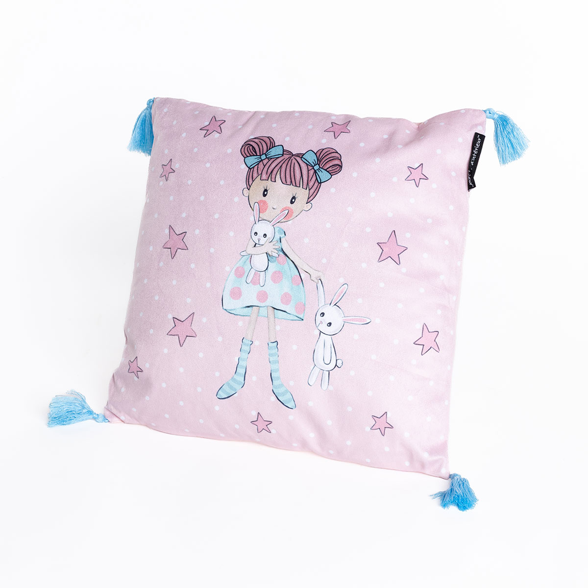 Almofada com pompons ZOE 40x40cm