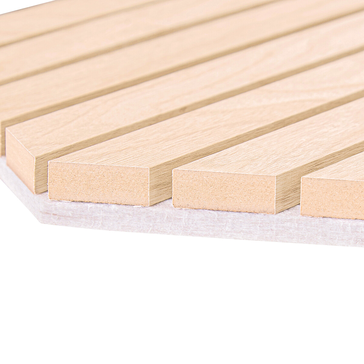 Conjunto de 3 pain&eacute;is decorativos hexagonal COLVA bege 26x30cm