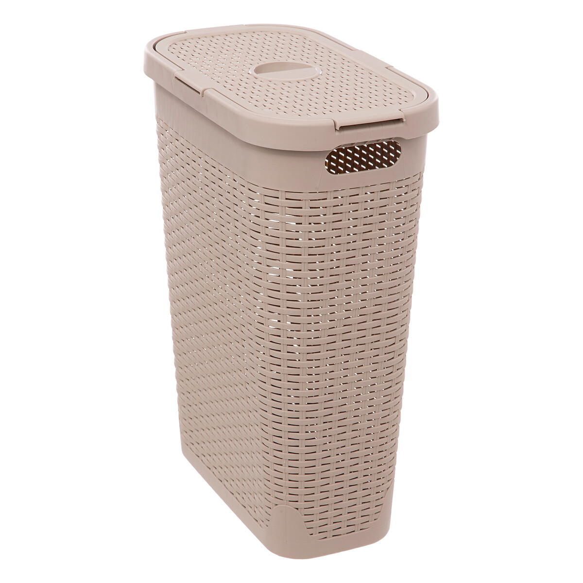 Cesto de roupa slim com tampa 40l