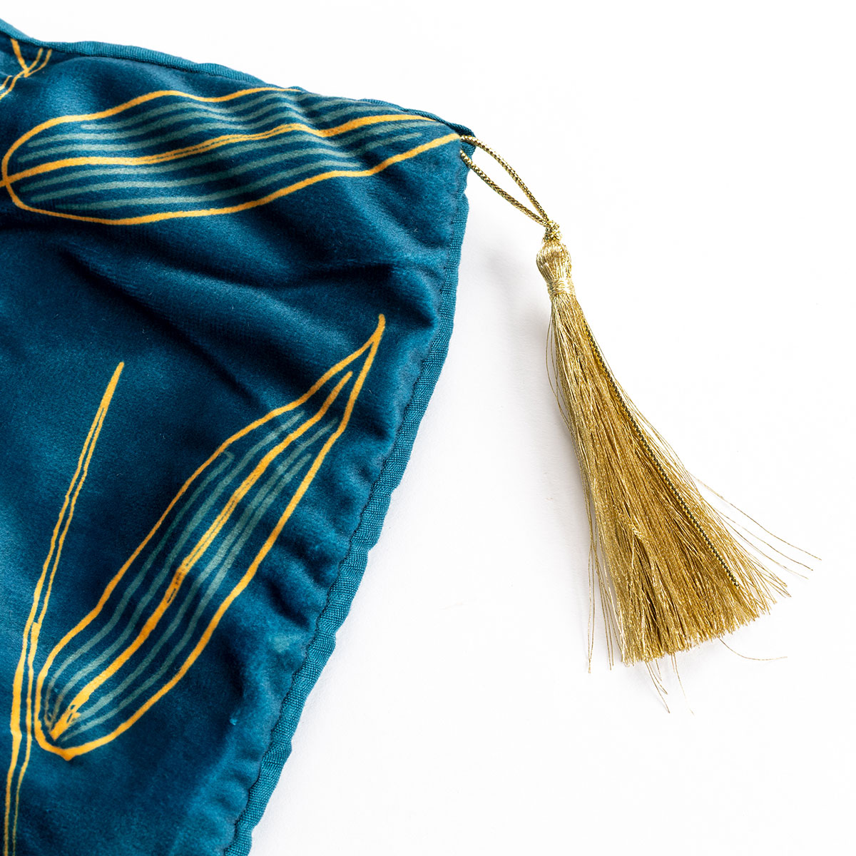 Edred&atilde;o para fundo da cama OZIE azul 80x180cm