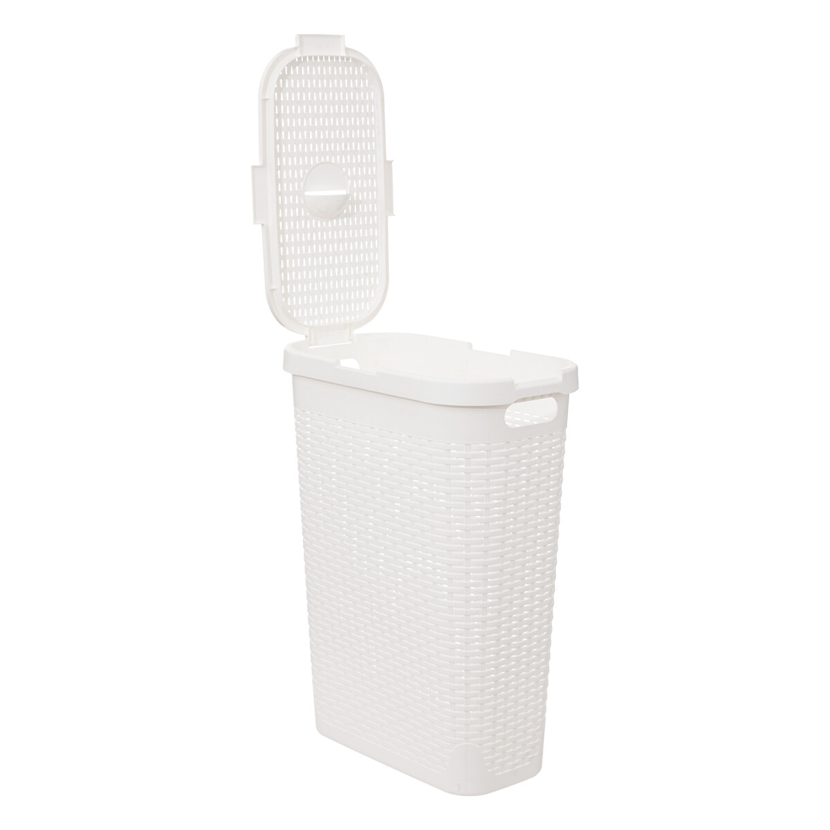 Cesto de roupa slim com tampa 40l
